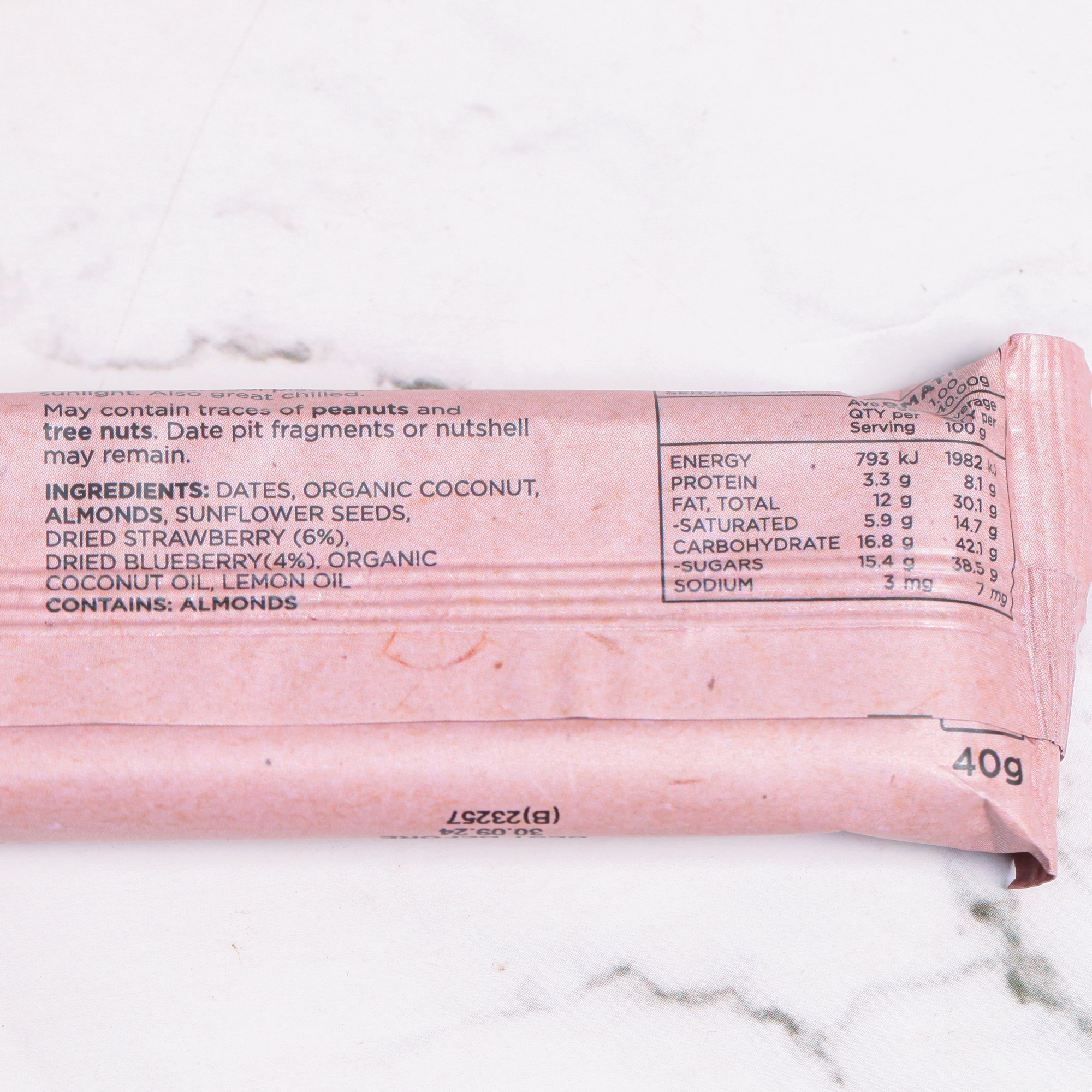 Berry Citrus Bar - Naked Paleo